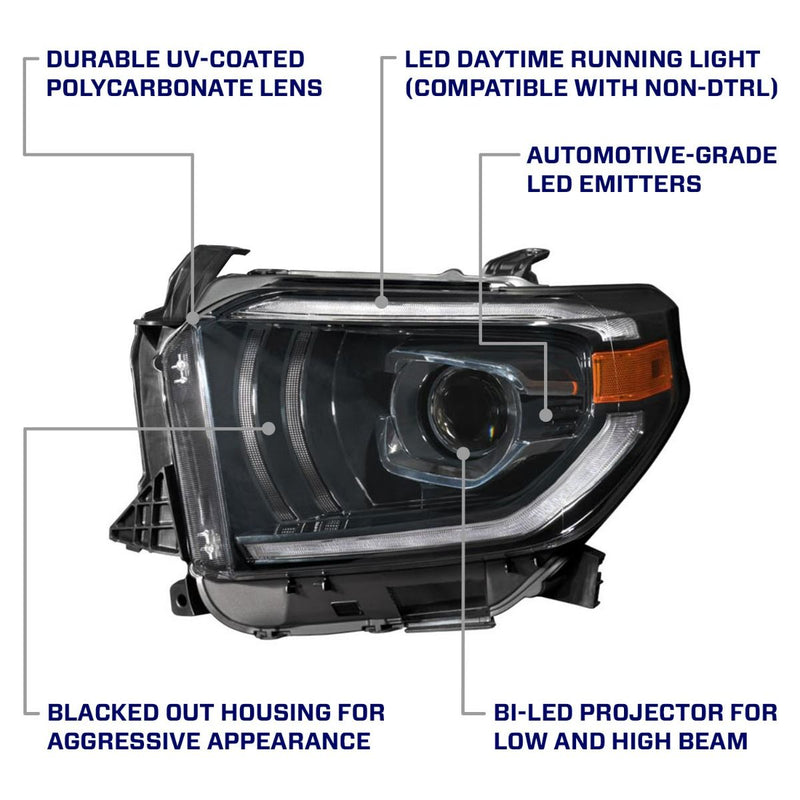 2014-2021 Toyota Tundra LED Projector Headlights Pair Form Lighting - FL0003