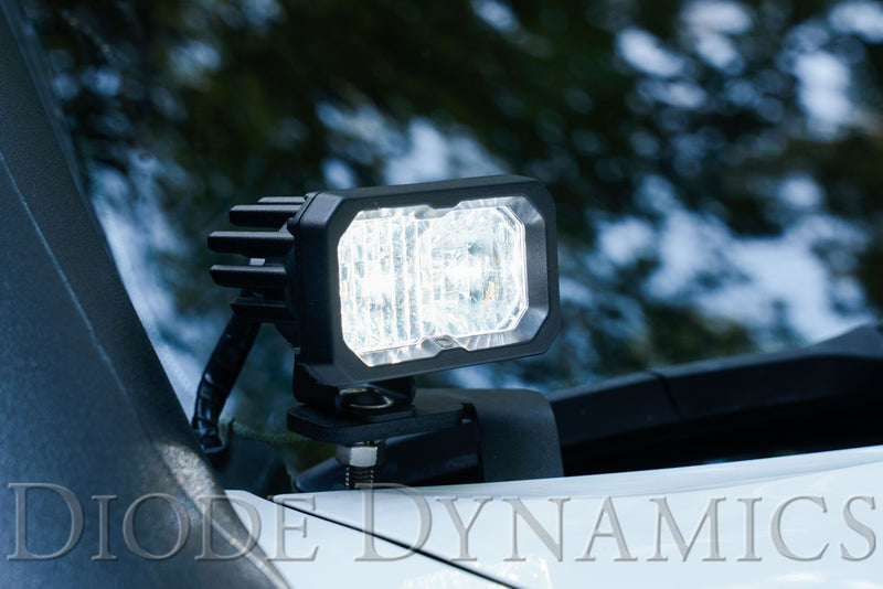Diode Dynamics SSC2 Stage Series 2" SPORT White Standard LED Pod (pair) (BACKLIT)