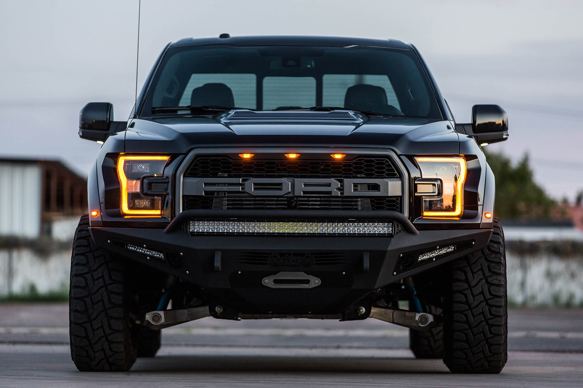 Addictive Desert Designs | Heritage | 2017-2020 Ford Raptor HoneyBadger Winch Front Bumper - F117382860103