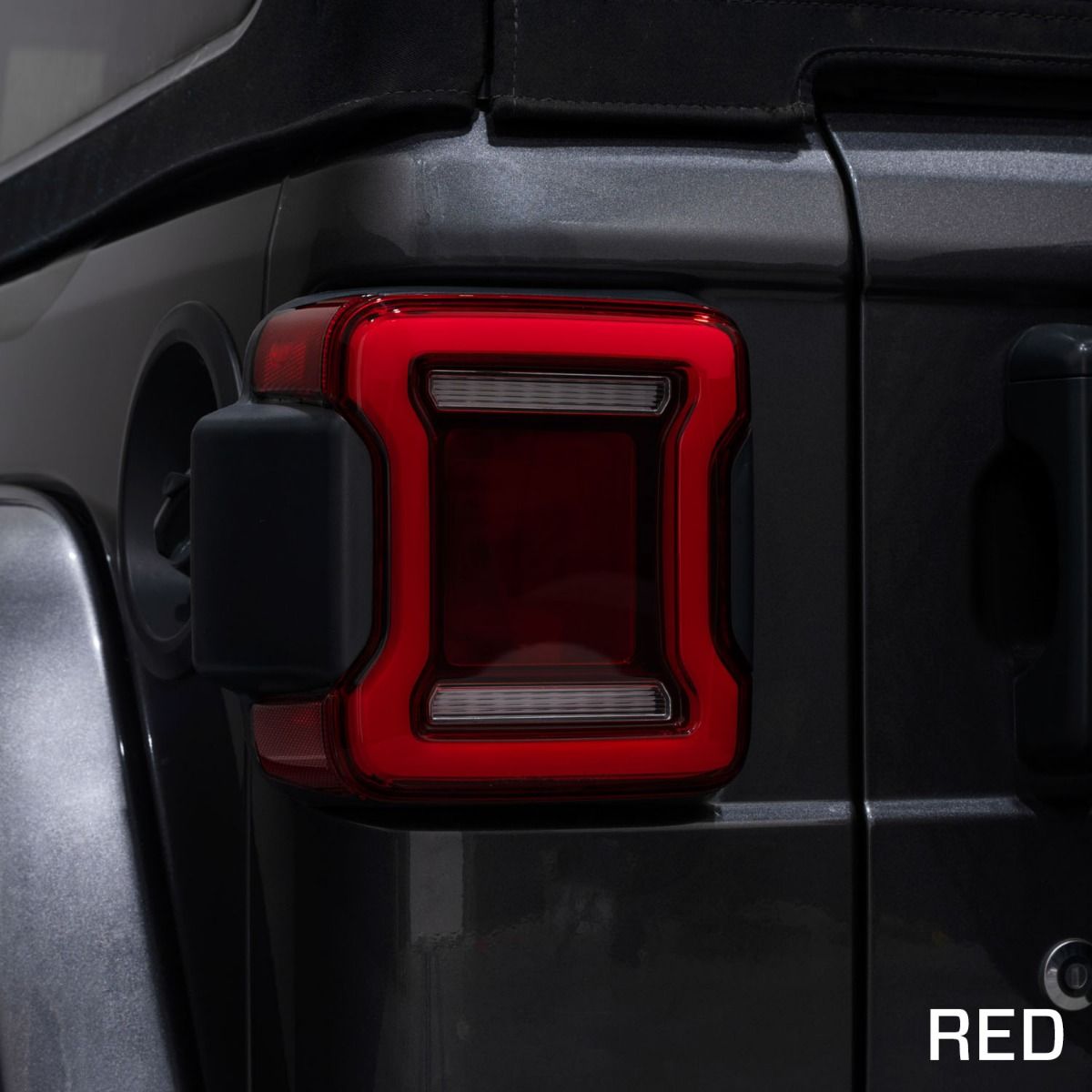 2018-2023 Jeep Wrangler LED Tail Lights Red or Smoked Lens Pair Form Lighting - FL0013 & FL0014