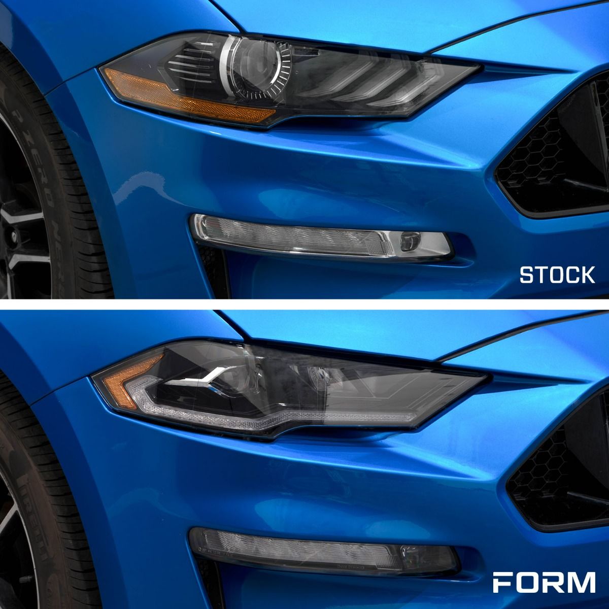 2018-2023 Ford Mustang LED Headlights Pair Form Lighting - FL0009