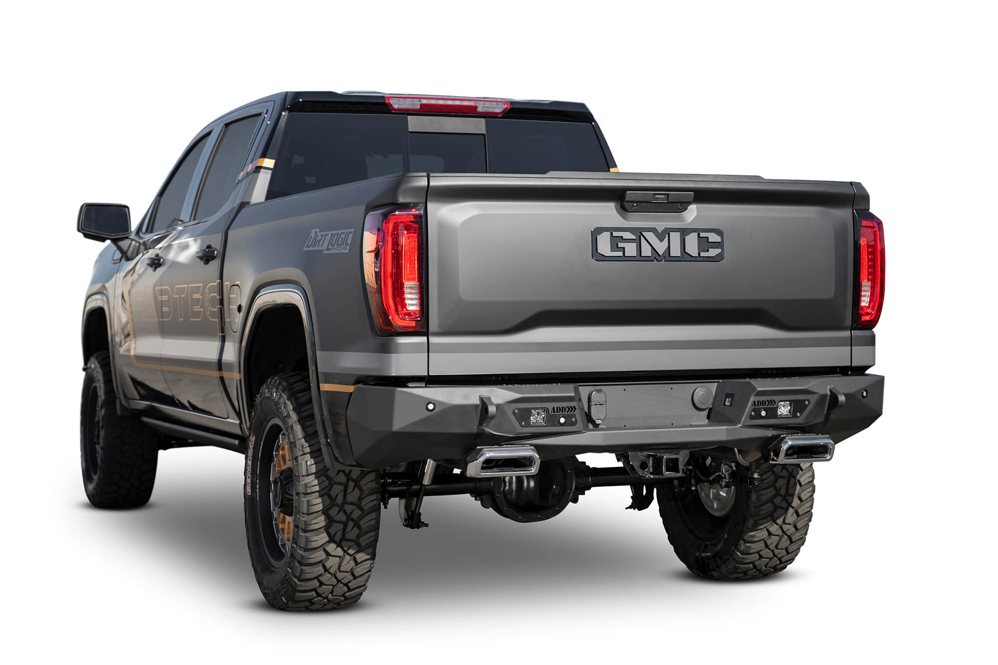 Addictive Desert Designs 2019 - 2021 CHEVY/GMC 1500 STEALTH FIGHTER REAR BUMPER W/ EXHAUST TIPS - R441051280103