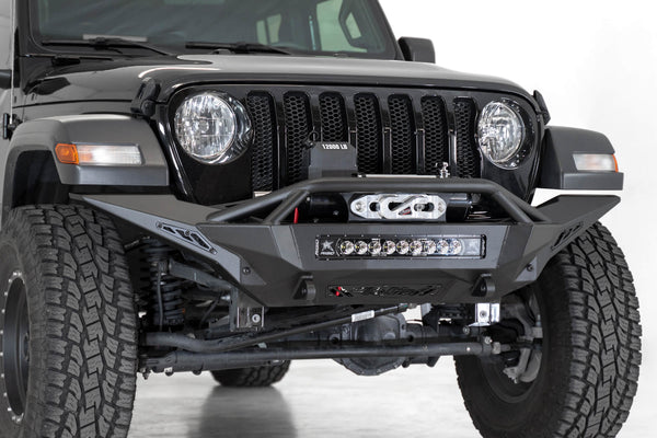 (Discontinued) Addictive Desert Designs 2018-2021 JEEP JL/JT NON-RUBICON STEALTH FIGHTER FULL LENGTH WINCH FRONT BUMPER