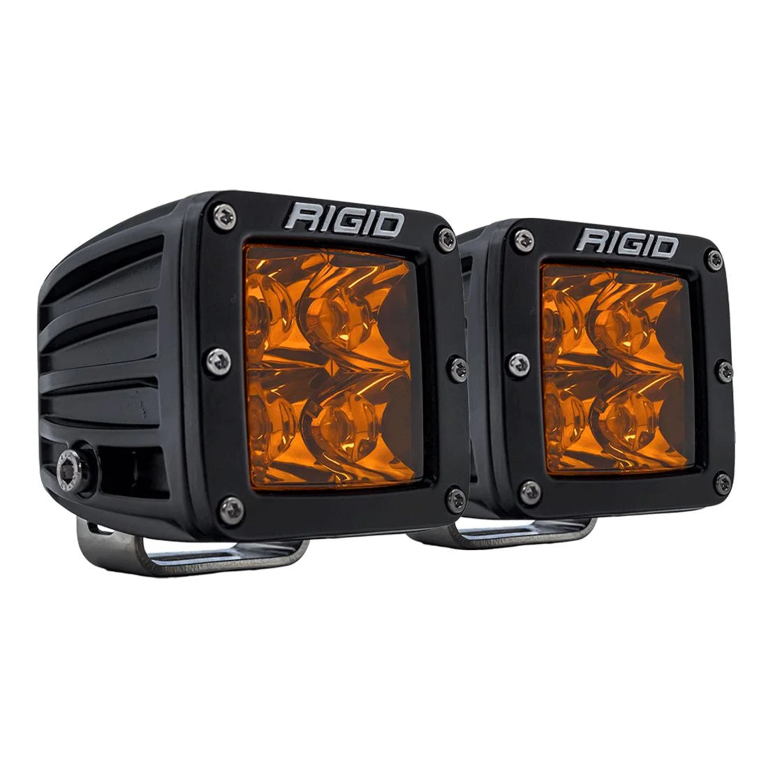 Rigid D-Series AMBER PRO SPOT Light Pods (SOLD IN PAIRS)