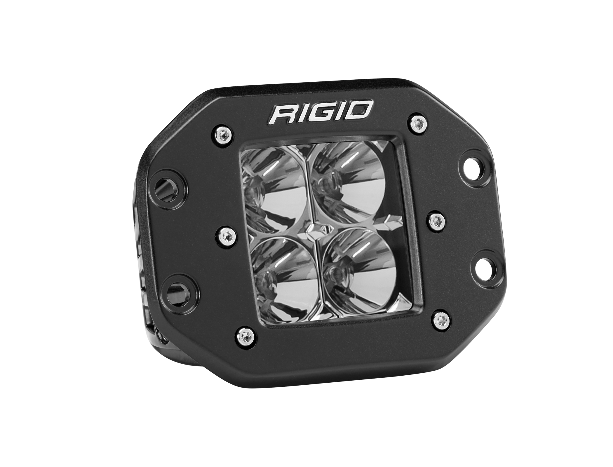 RIGID Industries Flood Flush Mount Black D-Series Pro (Sold as a Single) - 211113