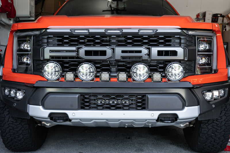 SPV Parts 2021+ Gen 3 Ford Raptor Bumper Bracket Kit with Cross Mount & Harness Bundle Kits