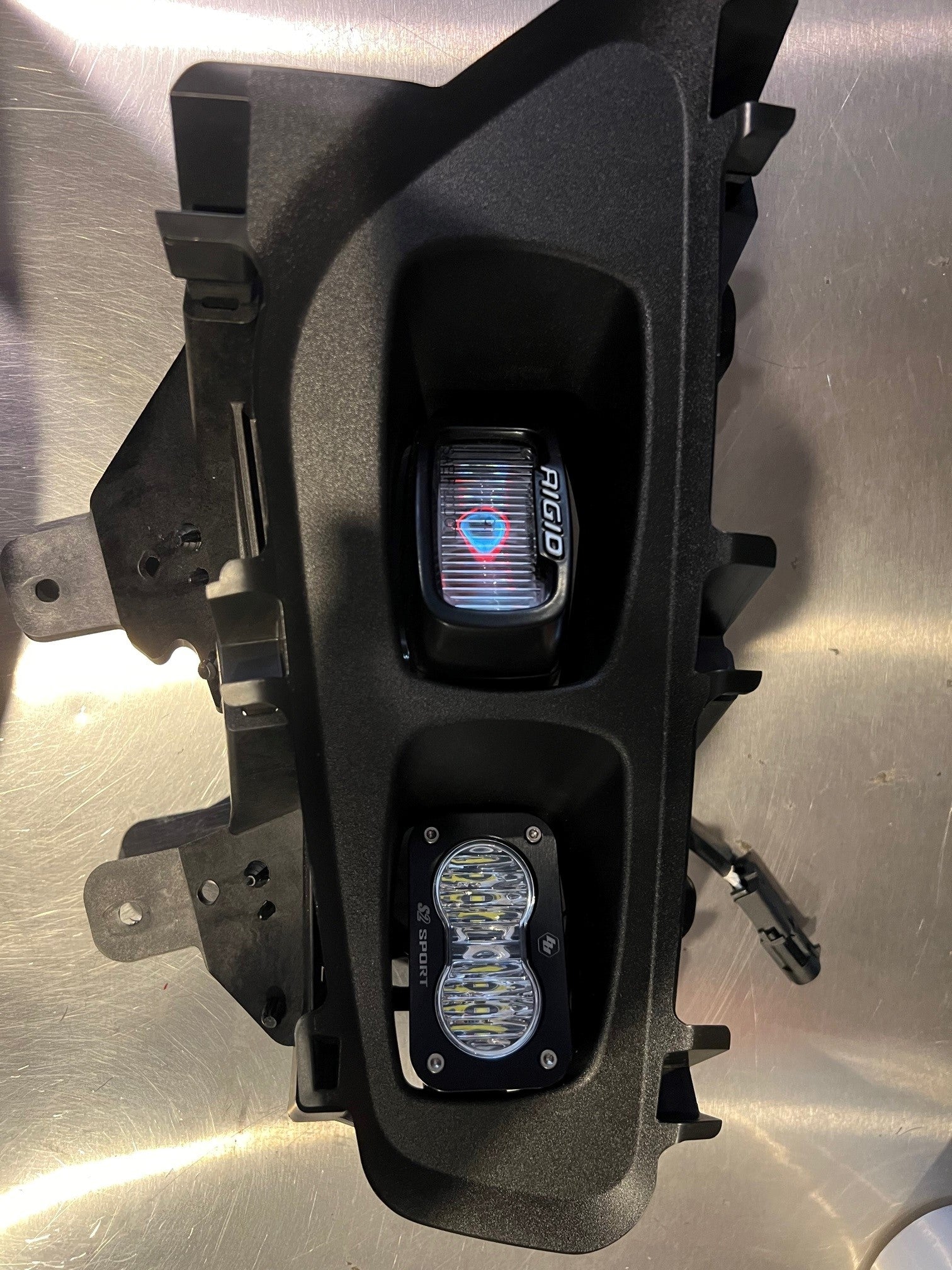 SPV Parts 2021-2024 Ford F-150 & Bronco Raptor OEM Fog Light Upgrade Kit with Brackets and Baja Designs S2 Lights