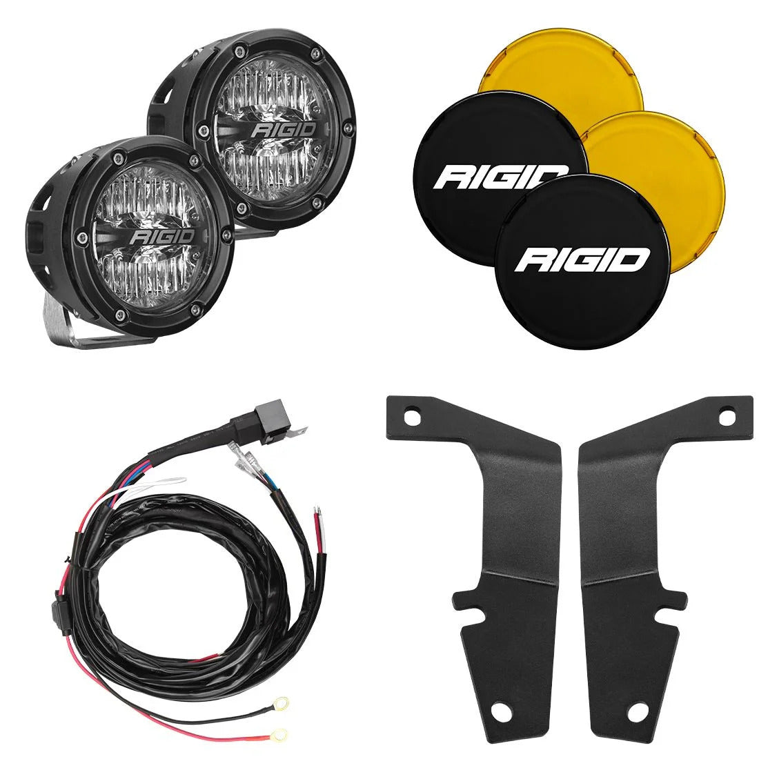 Rigid 2010-2020 Toyota 4Runner A-Pillar Light Kit Includes 4In 360-Series Driving Lights