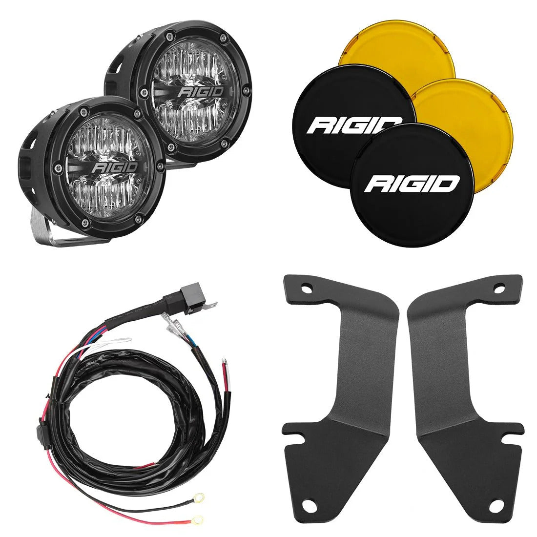 RIGID 2014-2020 Toyota Tundra A-Pillar Light Kit Includes 4In 360-Series Driving Lights