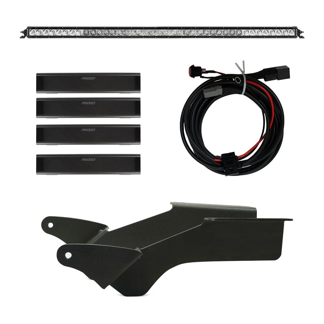 Rigid Industries 2021 Bronco Roof Rack Light Kit with a SR Spot/Flood Combo Bar Included - 46726