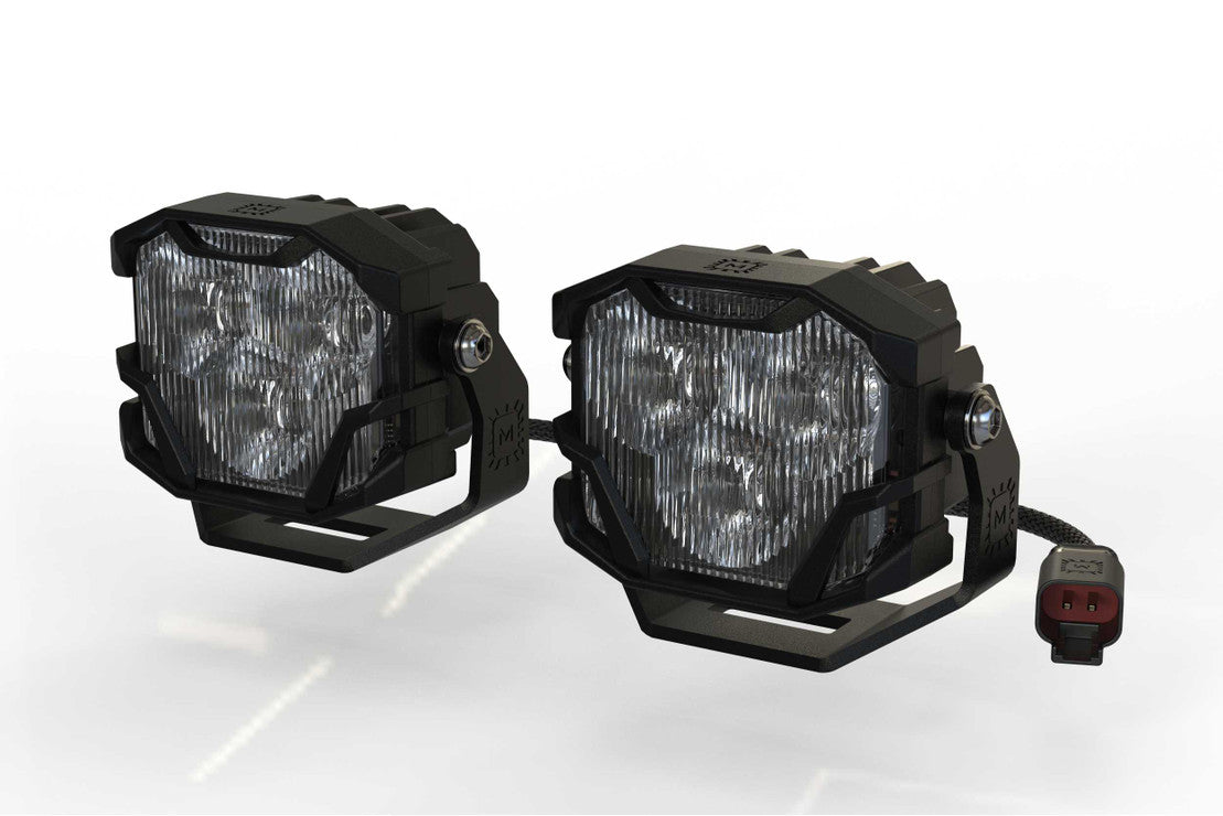 MORIMOTO 4BANGER LED Pods 2.0 NCS CLEAR/WHITE (Assorted Beam Patterns)