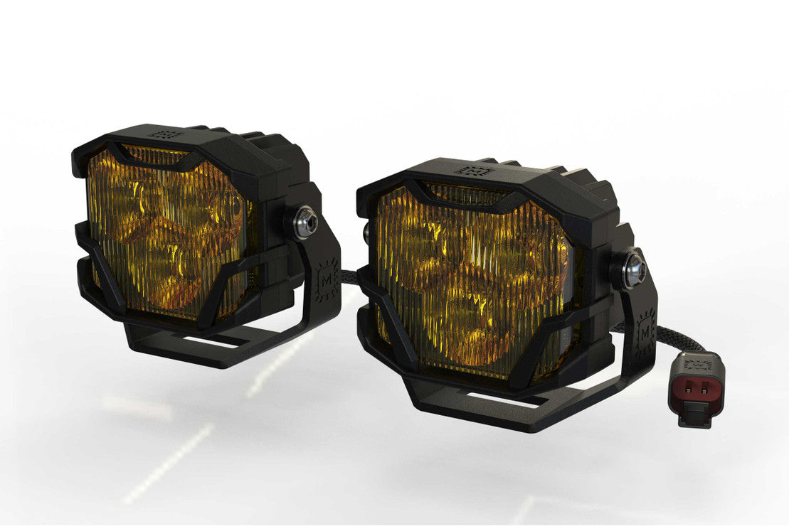 MORIMOTO 4BANGER LED Pods 2.0 NCS YELLOW (Assorted Beam Patterns)