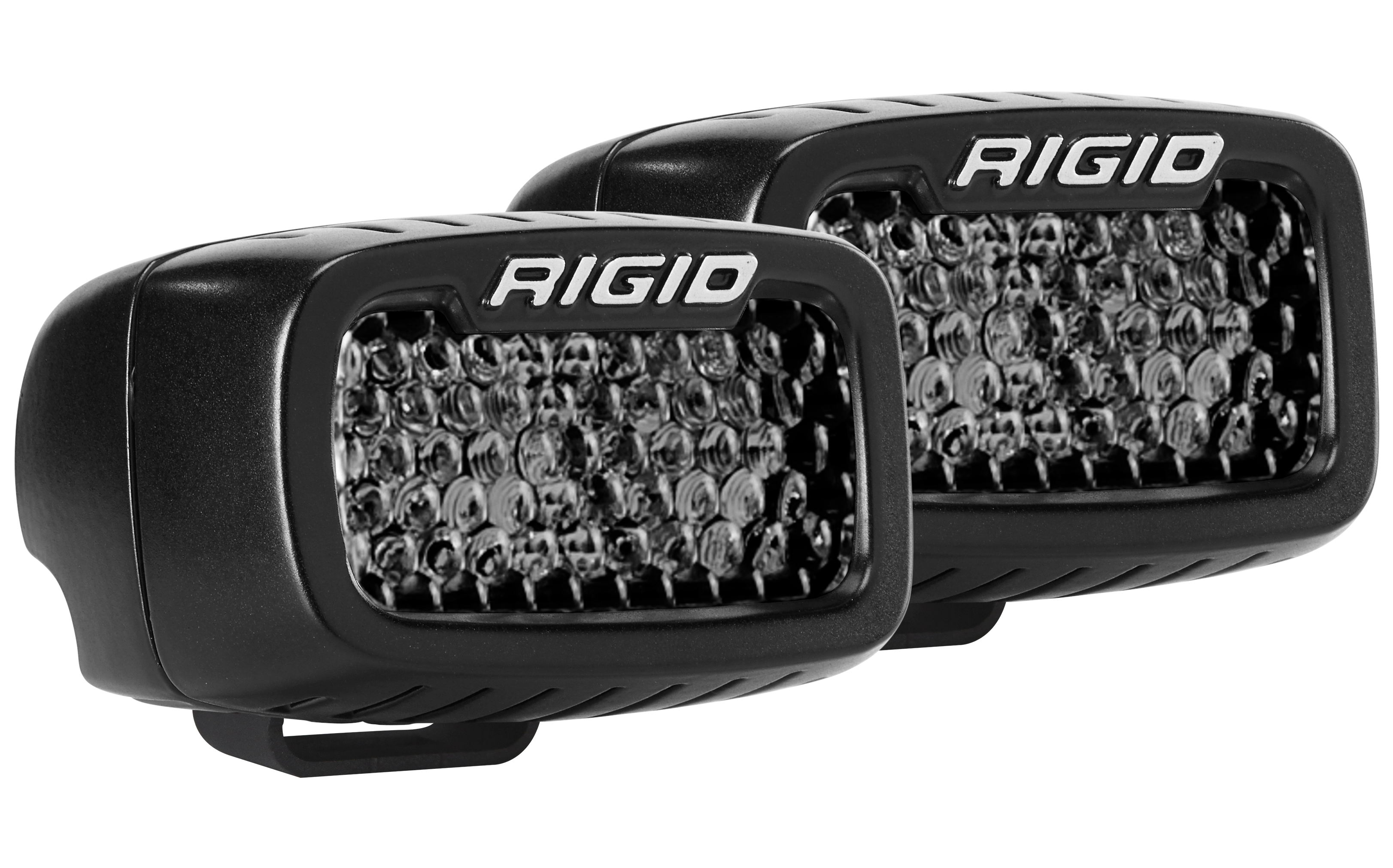RIGID SR-M Series Pro Spot Diffused Midnight Surface Mount Lights | Pair - 902513BLK