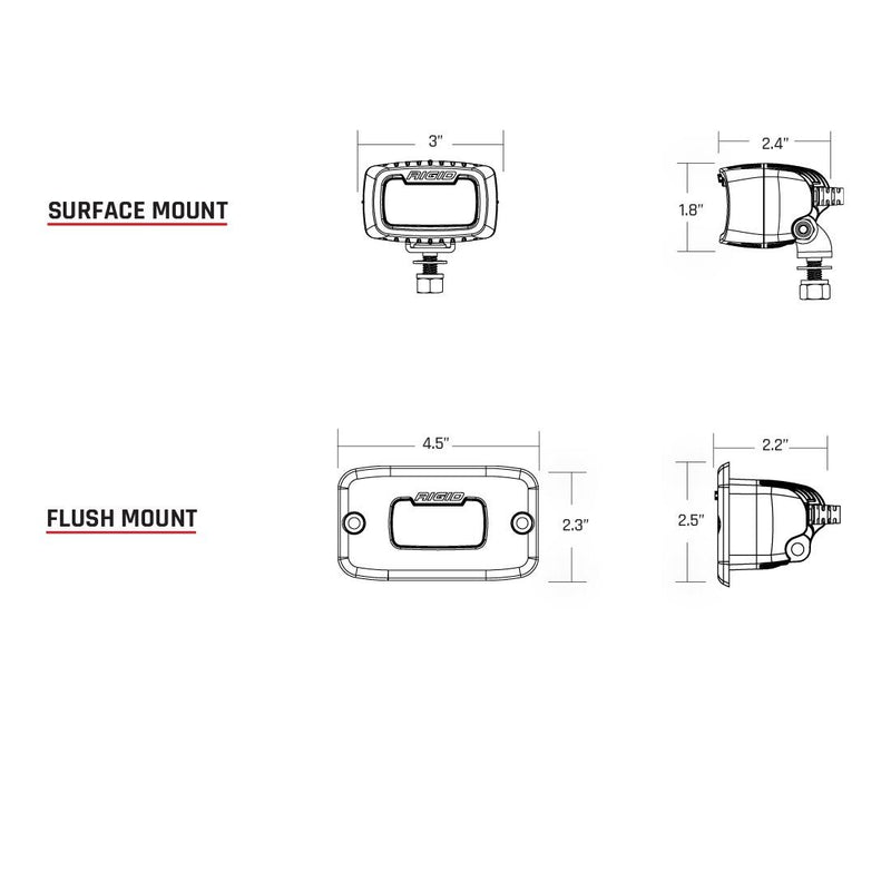 RIGID Industries SAE Fog Light Pair SR-M Pro - 902533