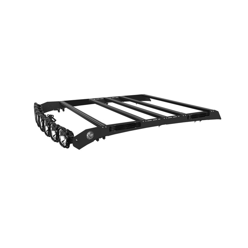 DISCONTINUED - KC M-RACK KIT - 50" PRO6 LIGHT BAR ROOF RACK - SIDE BLACKOUT PLATES - 99-16 FORD F250 / F350 / F450 SUPERCAB