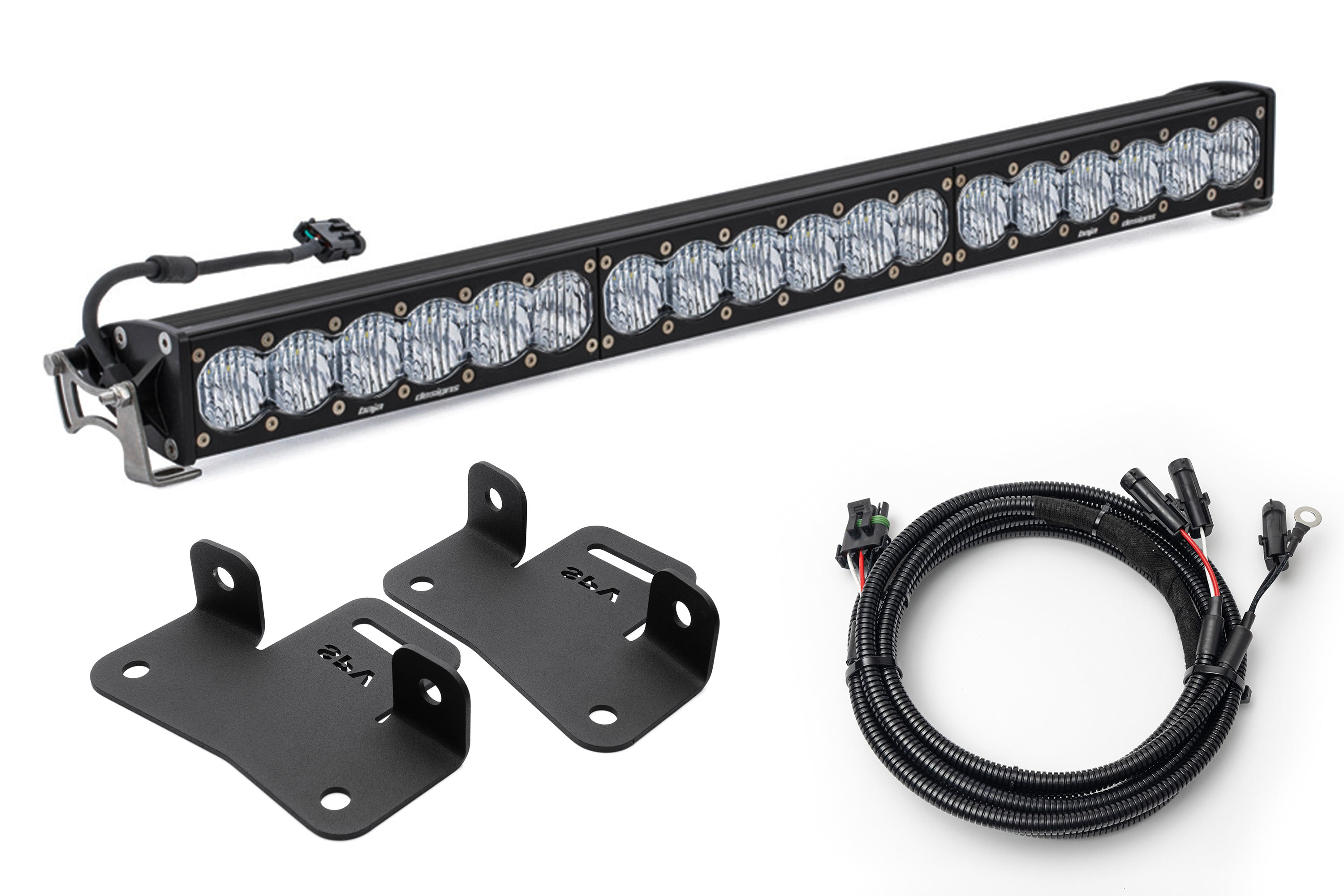 SPV Parts 2021+ Ford Bronco Modular Bumper Light / Light Bar Kit with 30" Light Bar or 2 Lights