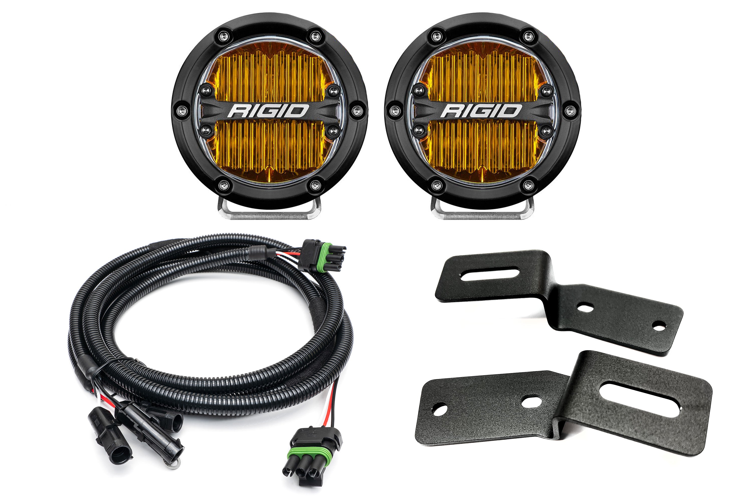 SPV Parts 2021-2023 Ford BRONCO A-Pillar Light Kit (Includes Choice of Rigid Industries lights & SPV A-Pillar Mounts/Custom Harness)