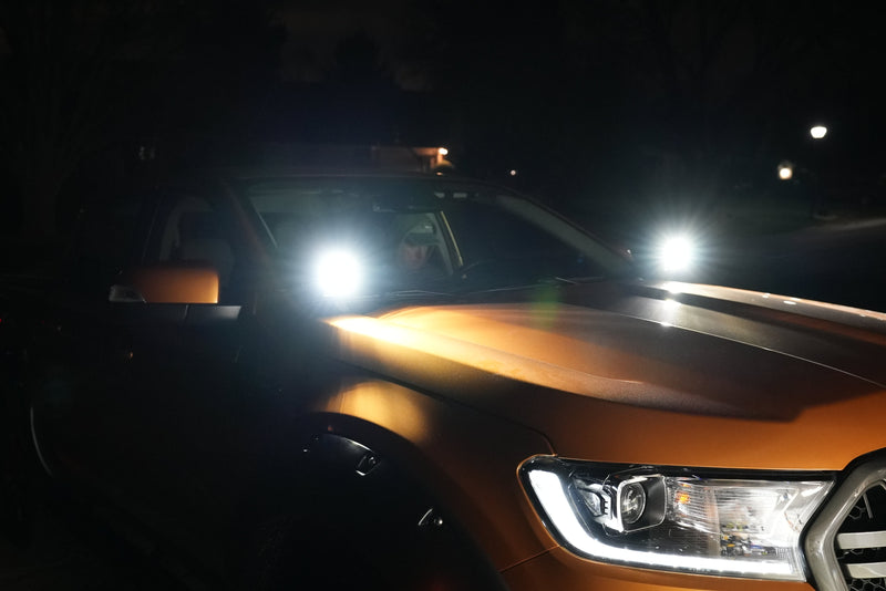 SPV Parts 2019-2022 Ford Ranger A-Pillar Light Kit w/ Baja Designs Choice of Lights by SPV Parts