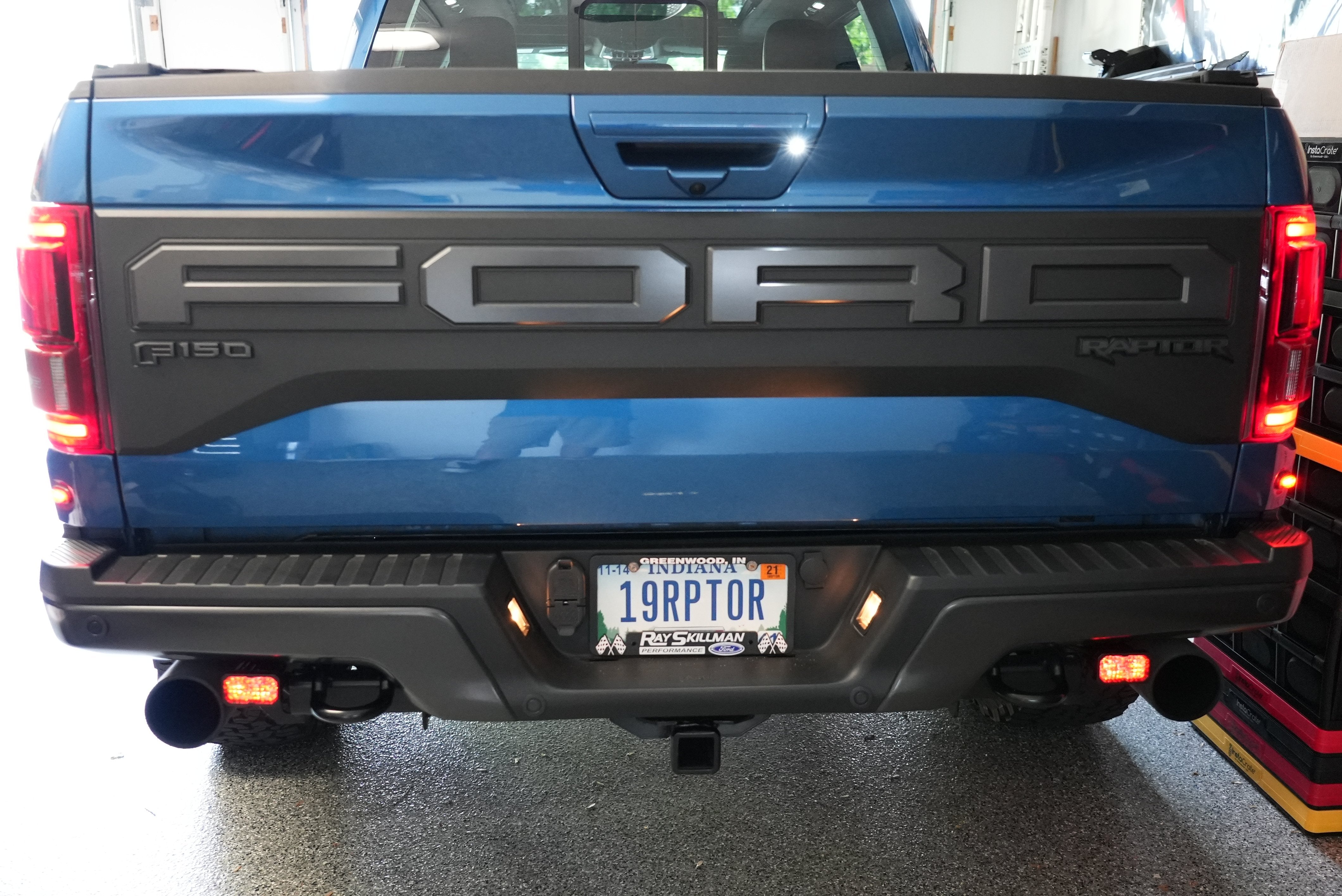 SPV Parts 2021-2024 Ford F-150 Raptor Rear Diode Dynamics SS2 Series Reverse Light Kit (No Drill) Red Backlight Rear LED