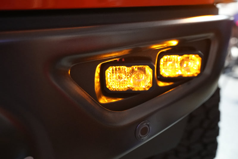 SPV Parts 2021-2023 Ford F-150 & Bronco Raptor Fog BRACKET OEM Adapter Kit (Brackets ONLY. Lights sold separately)