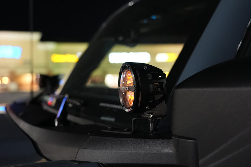 SPV Parts 2021-2023 Ford BRONCO A-Pillar Light Kit (Includes Rigid A-Pillar Mounts/Custom Harness & Choice of lights)