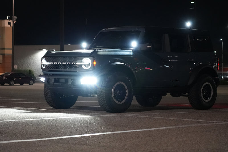 SPV Parts 2021-2023 Ford BRONCO A-Pillar Light Kit (Includes Rigid A-Pillar Mounts/Custom Harness & Choice of lights)