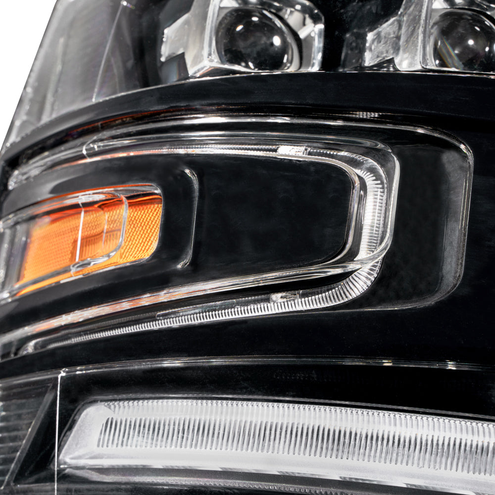 2007-2013 Chevrolet Silverado LED Projector Headlights Pair Form Light