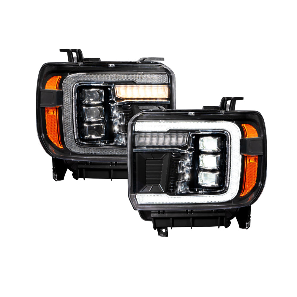 14-18 GMC Sierra 1500 and 15-19 GMC Sierra 2500/3500 LED Projector Headlights Pair Form Lighting - FL0012
