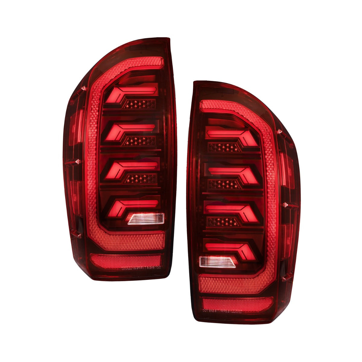 2016-2023 Toyota Tacoma LED Tail Lights, Red Pair Form Lighting - FL0019