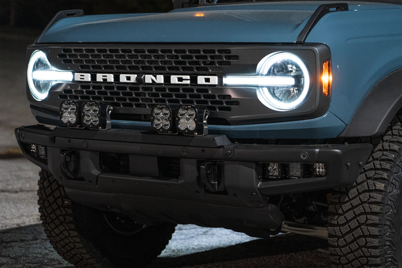 Limited Special Buy - SPV Parts 2021+ Ford Bronco Modular Bumper Universal Slotted Cross Mount (Fits MANY lights)