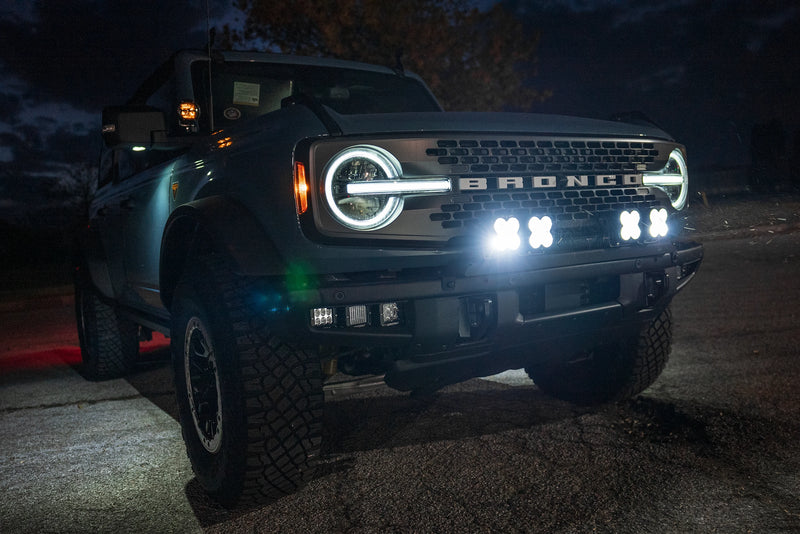 Limited Special Buy - SPV Parts 2021+ Ford Bronco Modular Bumper Universal Slotted Cross Mount (Fits MANY lights)