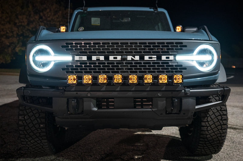 Limited Special Buy - SPV Parts 2021+ Ford Bronco Modular Bumper Universal Slotted Cross Mount (Fits MANY lights)