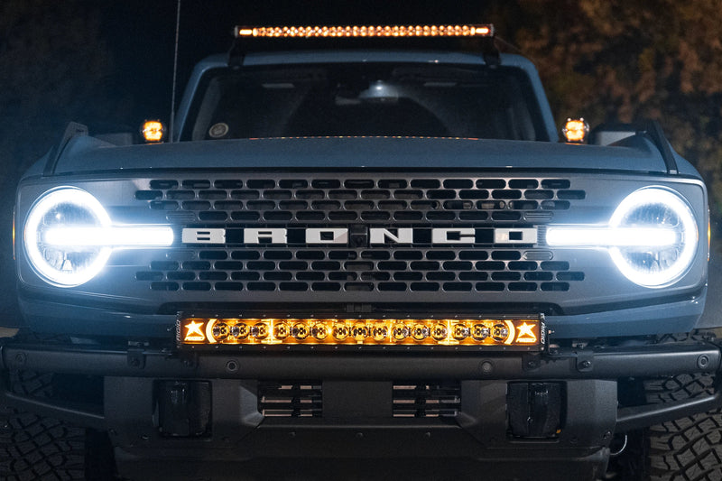 Ford Bronco Roof Line HIGH Mounts - Direct Replacement for Rigid 46723 SR Kit (Brackets Only)