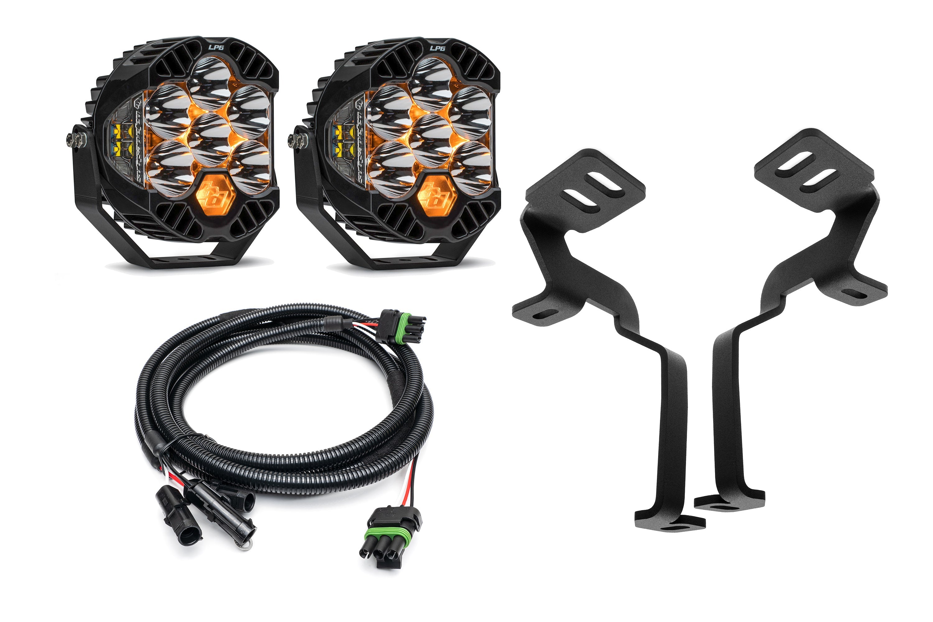 SPV Parts LP6 Baja Designs -  A - Pillar (Ditch) Light Kit for Ford 2021+ Raptor/Tremor, F-150