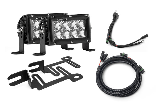 SPV Parts 2019-2022 Ford Ranger Lower Bumper Grille Light Kit Rigid Pro E4-Series With No Drill Mounts