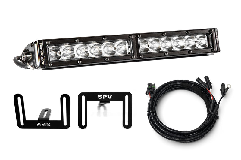 SPV Parts 2021-2022 Ford F-150 Raptor 12'' LOWER Grille w/Diode Dynamics Light Bar Kit (Behind Grille)