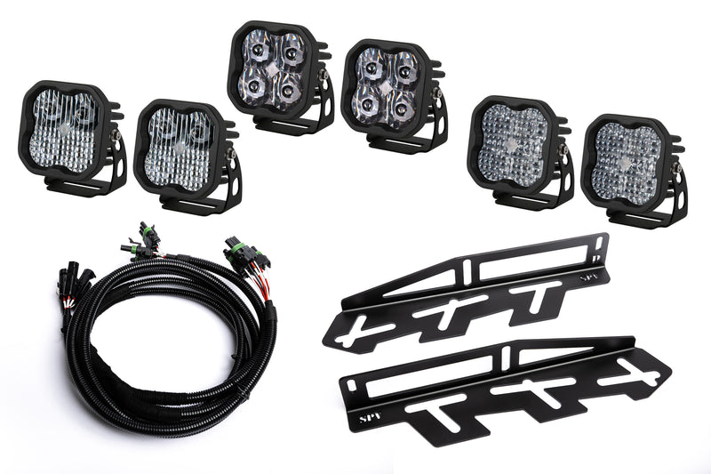 SPV Parts 2017-2020 Ford Raptor Diode Dynamics Sport & PRO Fog Light Kit (With Brackets & Harness)