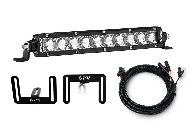 SPV Parts 2021-2023 Ford F-150 Raptor 10'' LOWER Grille w/Rigid Industries Light Bar Kit (Behind Grille)
