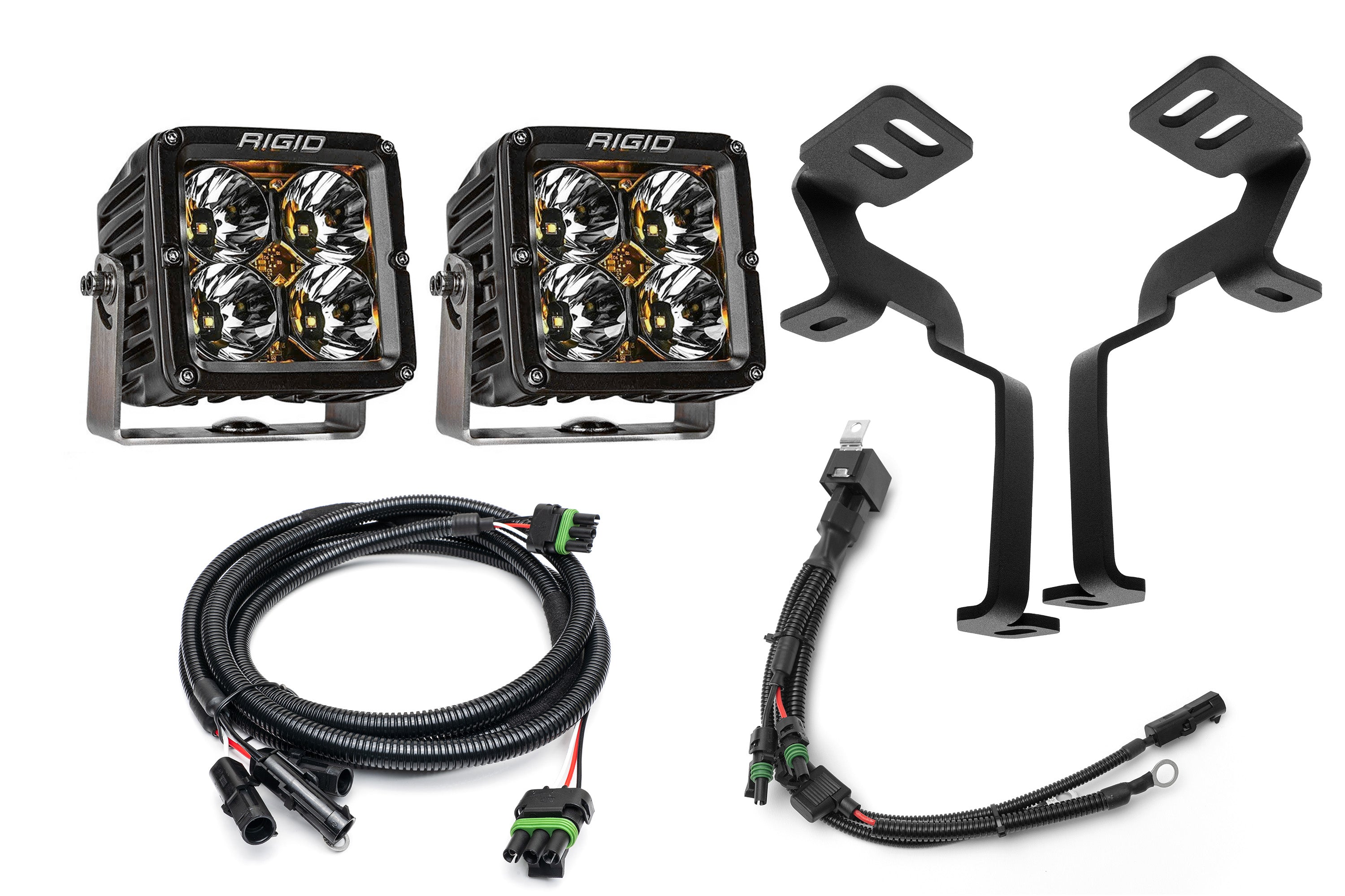 SPV Parts Rigid XL Series Radiance & Pro - SPV Parts A - Pillar (Ditch) Light Kit for Ford 2021+ Raptor/Tremor, F-150