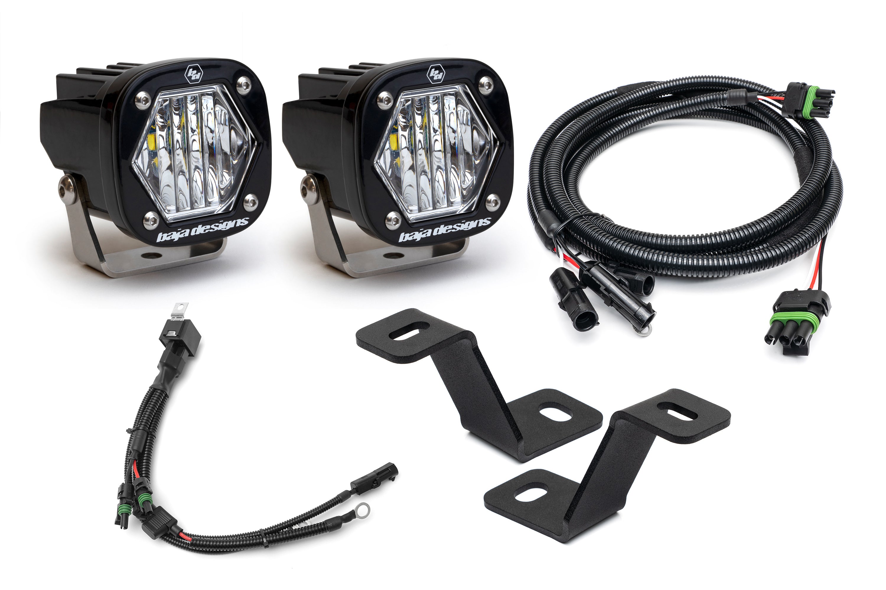SPV Parts Baja Designs A - Pillar (Ditch) Light Kit for Ford 2021+ Raptor/F-150/Tremor & 20-22 Super Duty