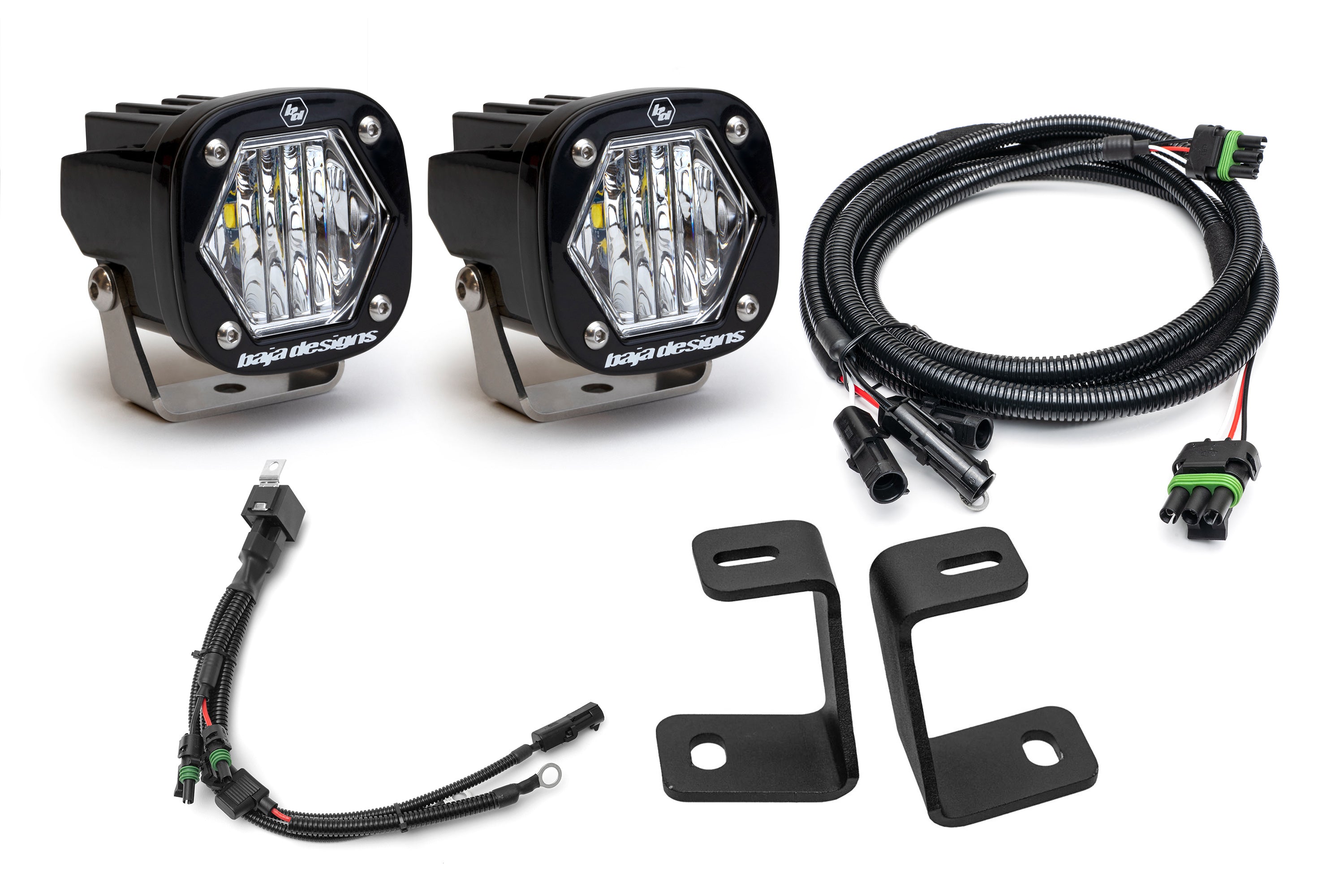 SPV Parts Baja Designs Standard A - Pillar (Ditch) Light Kit for Ford 2017-2020 Raptor/F-150