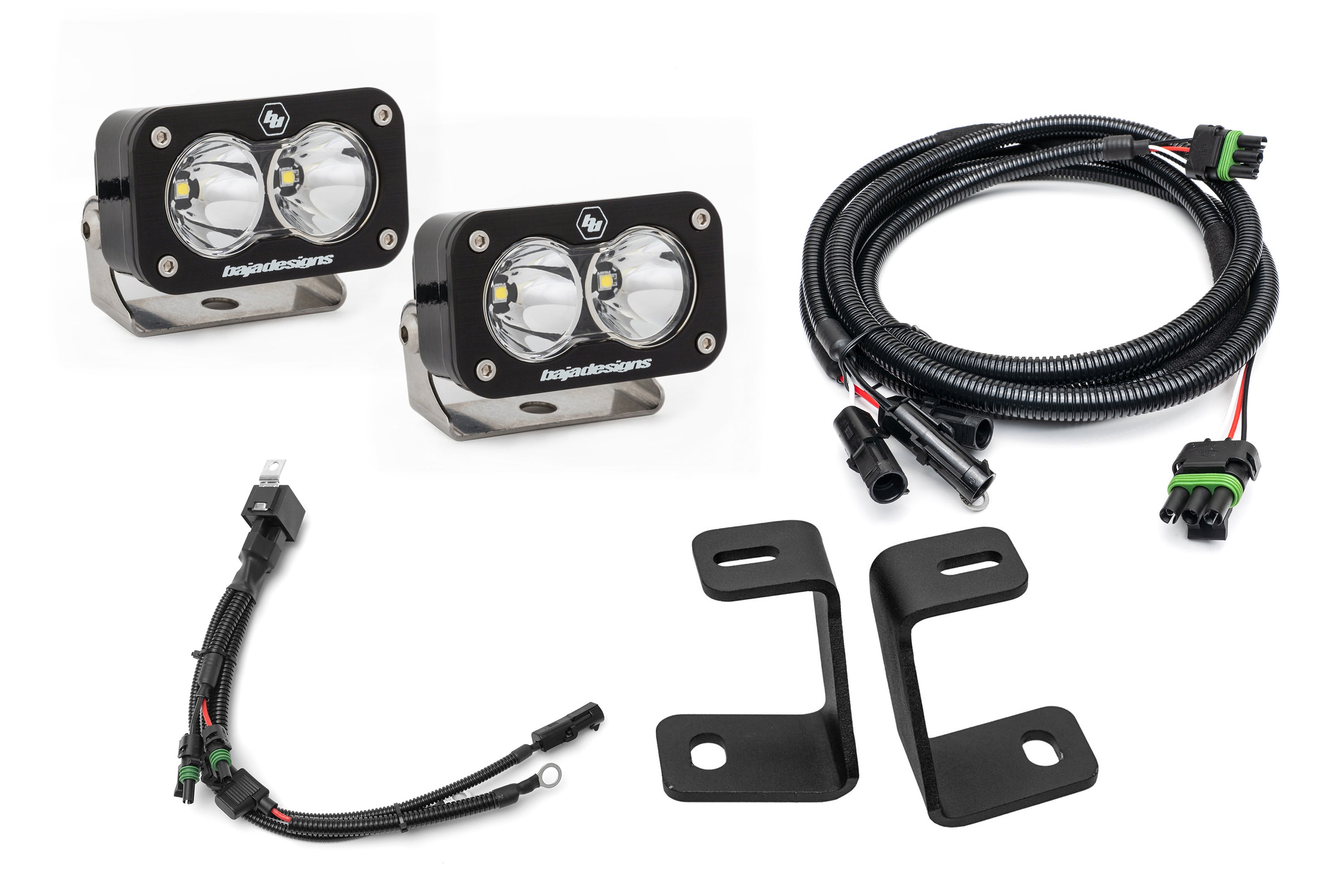 SPV Parts Baja Designs Standard A - Pillar (Ditch) Light Kit for Ford 2017-2020 Raptor/F-150