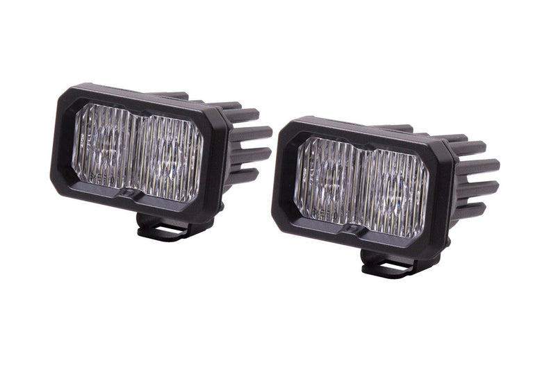 Diode Dynamics SSC2 Stage Series 2" SPORT White Standard LED Pod (pair) (BACKLIT)