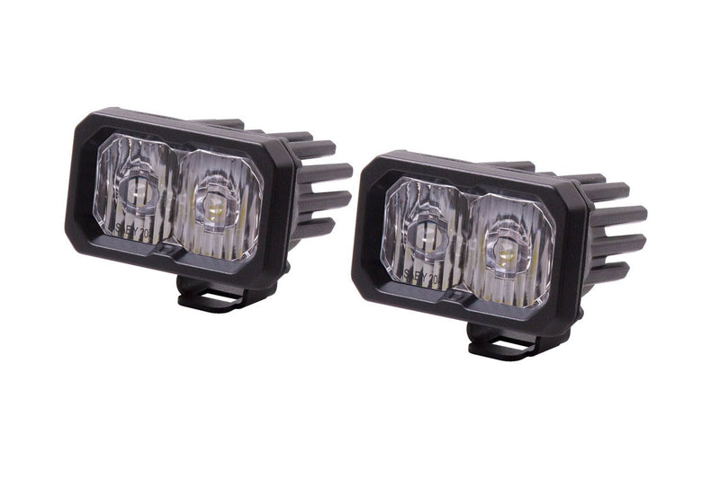 Diode Dynamics SSC2 Stage Series 2" SPORT White Standard LED Pod (pair) (BACKLIT)