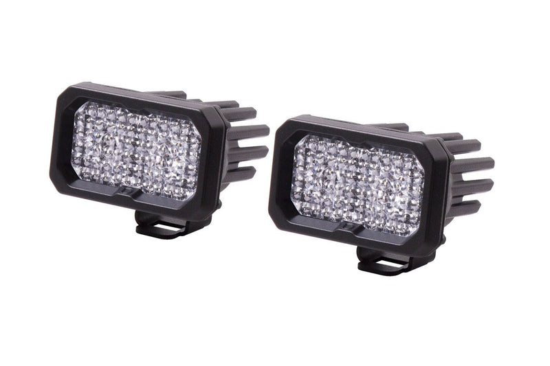 Diode Dynamics SSC2 Stage Series 2" SPORT White Standard LED Pod (pair) (BACKLIT)