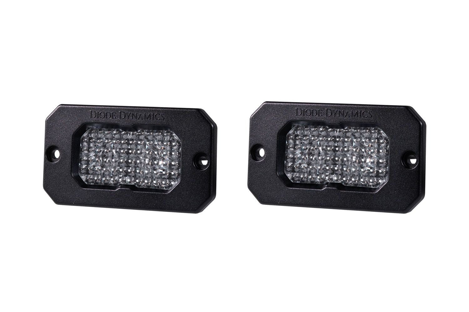 Diode Dynamics Stage Series 2 White Sport Flush Mount LED Pod pair