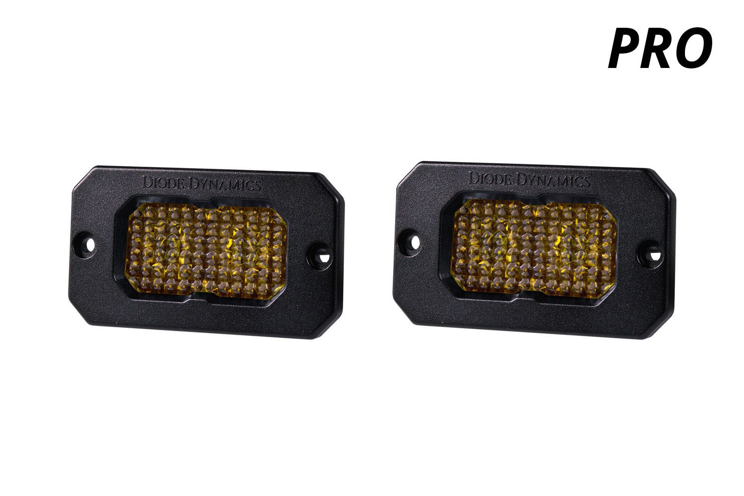 Diode Dynamics SSC2 Stage Series 2" Amber Flush Mount LED Pod (pair)