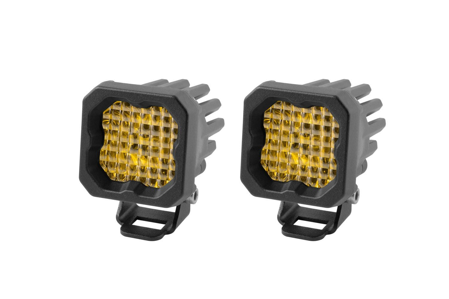 Diode Dynamics Stage Series C1 SSC1 Yellow Sport/Pro/SAE Standard LED Pod (Pair)