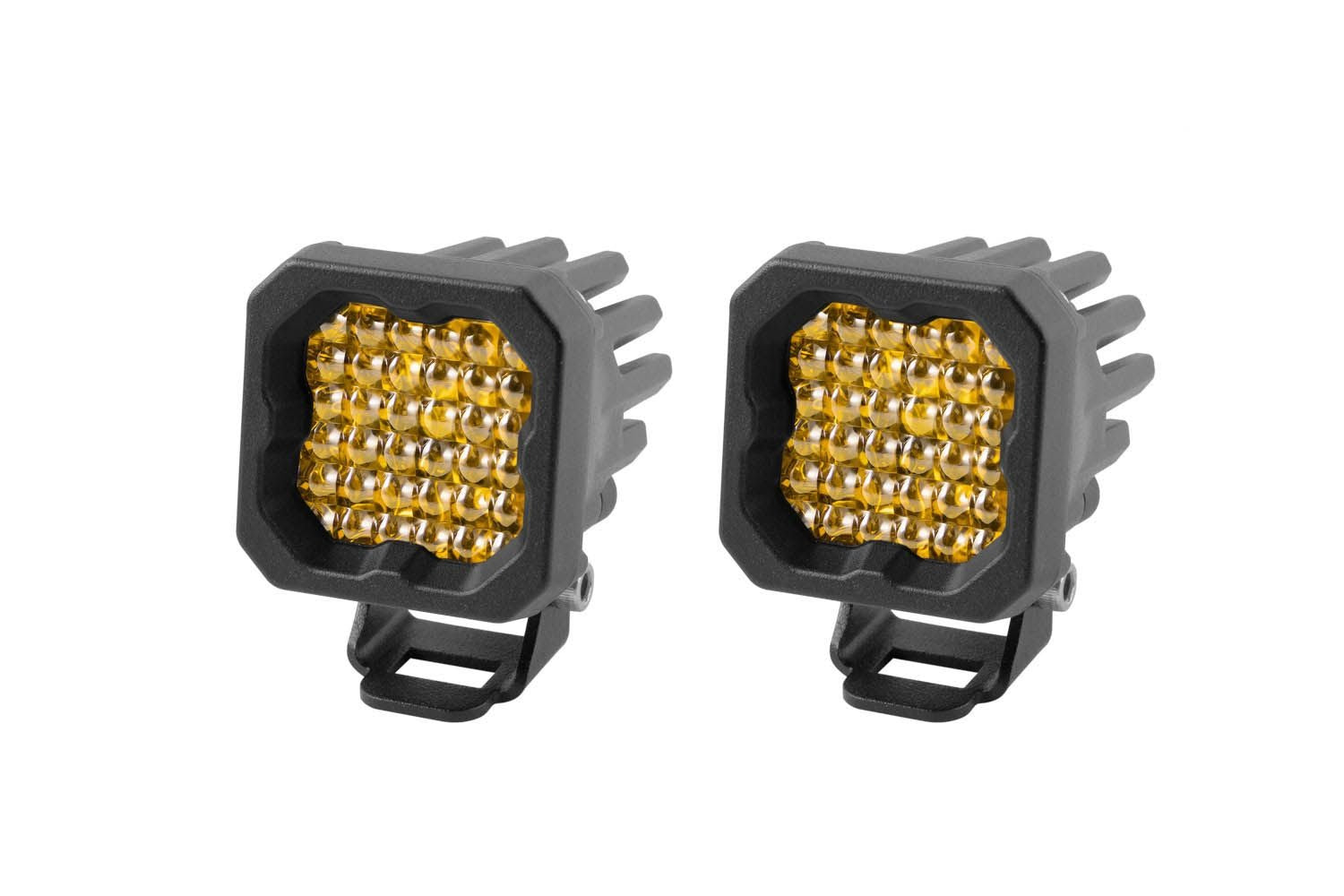 Diode Dynamics Stage Series C1 SSC1 Yellow Sport/Pro/SAE Standard LED Pod (Pair)