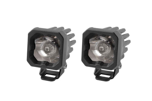 Diode Dynamics Stage Series C1 SSC1 White Pro Standard LED Pod Light (Pair)